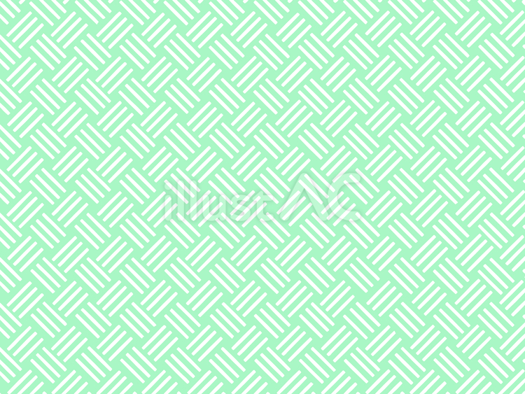 白抜きの網代模様（あじろもよう）（緑） 網代,斜め格子,チェックのイラスト素材