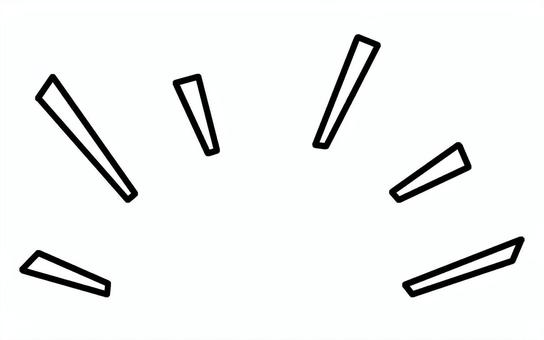 漫符（ピックアップ） ピックアップ,漫符,強調,注目,集中,目立つ,アイコン,あしらい,ベクター,透過のイラスト素材