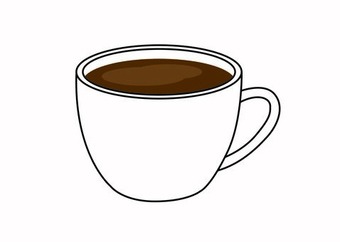 シンプルなコーヒーのイラスト シンプルなコーヒーのイラスト コーヒー,coffee,コーヒーカップ,カップ,珈琲,カフェ,cafe,一息,休憩,飲み物のイラスト素材