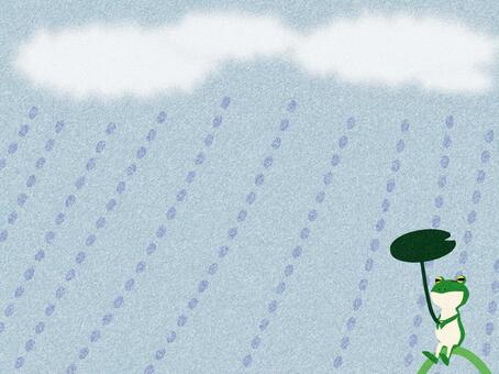 Rain and frog, a frog, rain, cloud, JPG and PNG