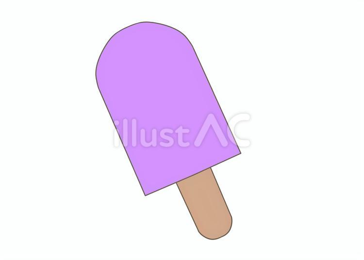 棒付きアイスぶどう 棒付きアイス,葡萄,夏のイラスト素材