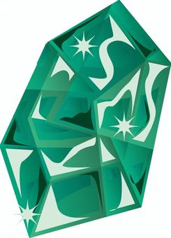 宝石エメラルド 宝石,エメラルド,緑,輝く,きれい,鉱物,イメージのイラスト素材