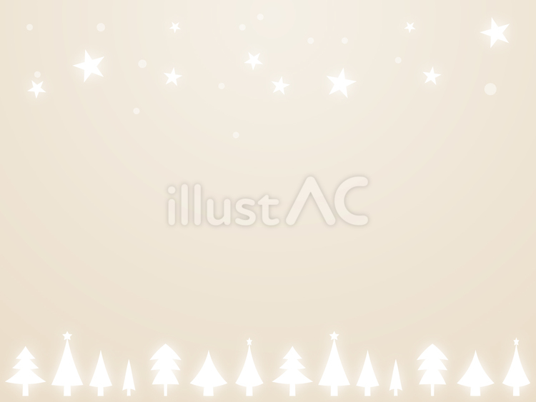 クリスマスツリーと星のフレーム2　黄 クリスマス,背景,フレームのイラスト素材