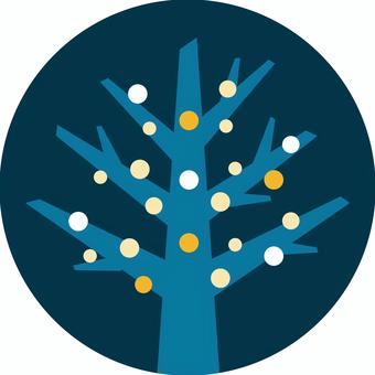 クリスマスイルミネーション クリスマスイルミネーション イルミネーション,ライトアップ,クリスマス,並木道,夜景,冬,ライト,ホリデーシーズン,冬のイベント,ledのイラスト素材