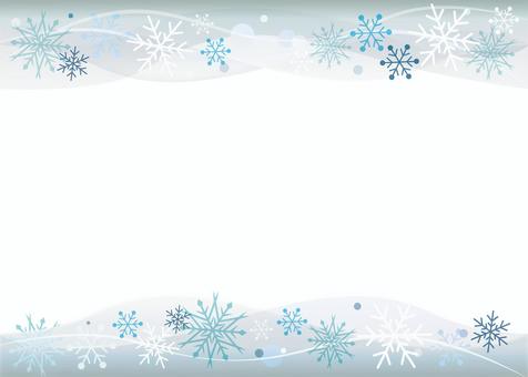 Snowflake frame (gray), neve, cristallo, l'inverno, JPG, PNG and AI