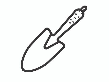 移植ゴテ09 移植ゴテ,ガーデニング,スコップ,アイコン,マーク,シンプルのイラスト素材