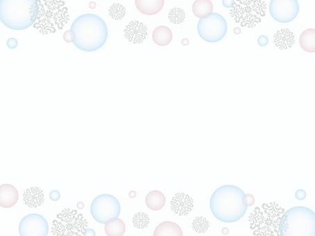 淡く柔らかい色の曼荼羅と水玉のフレーム 曼荼羅,水玉,フレーム,きれい,おしゃれ,柔らかい,背景,壁紙,バナー,サムネのイラスト素材