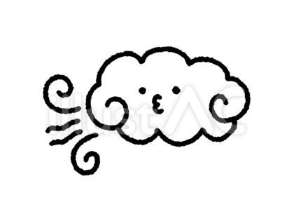 風を吹く雲