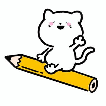 Cat straddling a pencil, pencil, pencil, cat, JPG and PNG