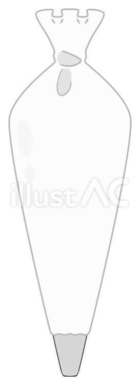 絞り袋_piping bag 器具,絞り袋,製菓用のイラスト素材