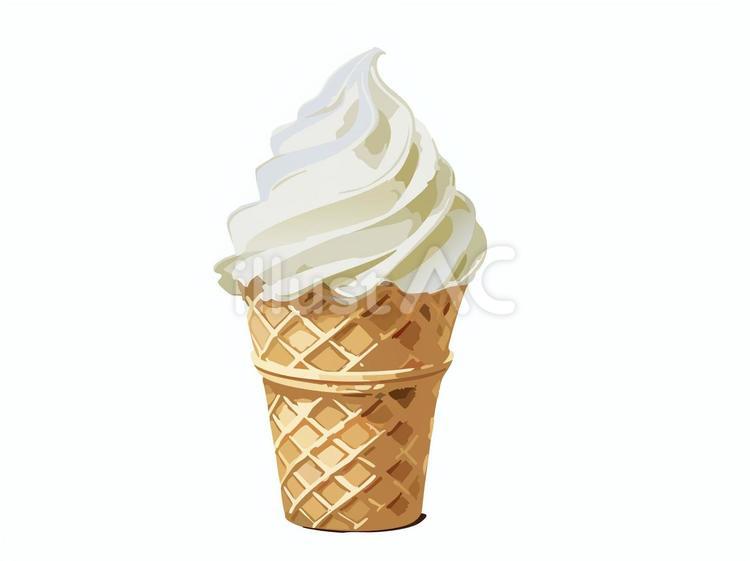 ソフトクリーム ソフトクリーム,アイスクリーム,バニラのイラスト素材