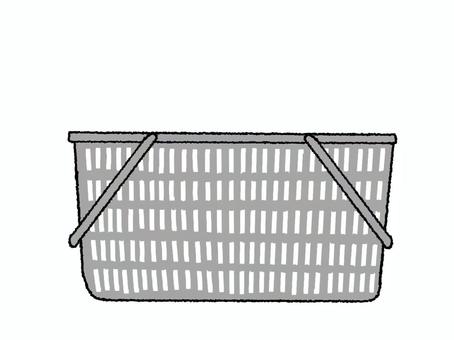 カゴ カゴ,入れ物,容器,お知らせ用,宣伝用,pop調,手描き,挿絵,ワンポイント,素材のイラスト素材