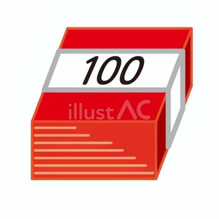 折り紙100（帯つき 折り紙,100枚,算数のイラスト素材