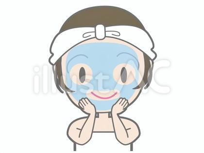 パック中の女性