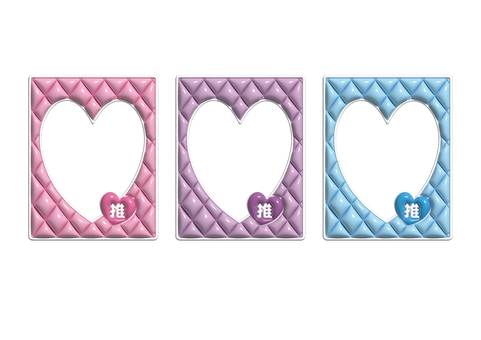 ぷっくりフレーム　キルト ぷっくり,ぷっくりフレーム,推し,推し活,かわいいのイラスト素材