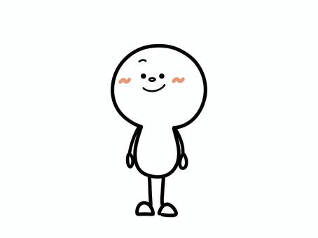 左を向く人 棒人間,人,人物,左,左向き,見る,視線,シンプル,感情,アナログ風のイラスト素材