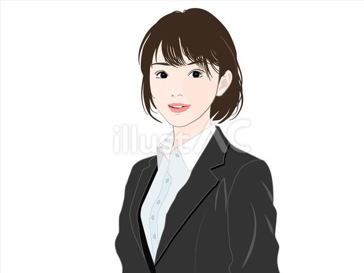 スーツ姿の女性 女性,スーツ,人のイラスト素材