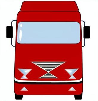 トラック74 車,トラック,正面,物流,運輸,運送,ロジスティクス,貨物,輸送,流通のイラスト素材
