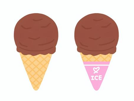 Chocolate ice cream cone, JPG and PNG Chocolate ice cream cone, ice, ice cream, corn, JPG and PNG