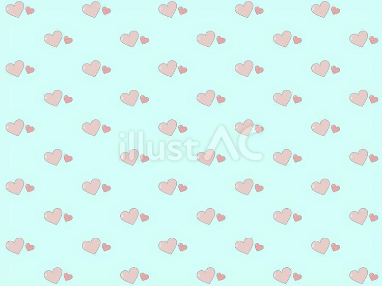 ハートを散りばめた背景素材 かわいい,ピンク,水色のイラスト素材