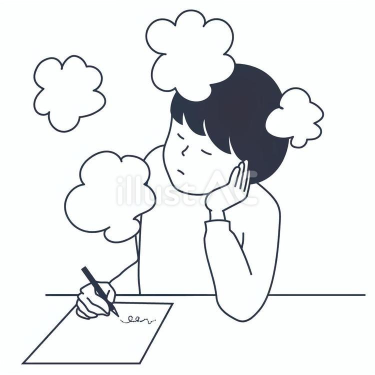 勉強のやる気が出ない子供 子供,勉強,嫌いのイラスト素材