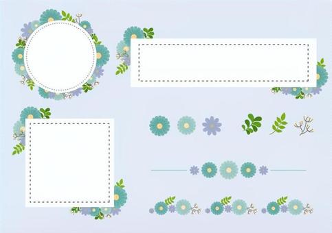 Illustration, Illustration, flower, frame, botanical,