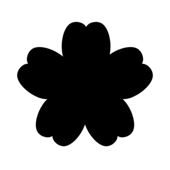 Illustration, flor, negro, sencillo, 