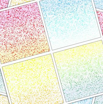 コマ割り  コマ割り  コマ割り,漫画,ノイズ,砂嵐,粒,カラフル,グラデ,背景のイラスト素材