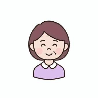 中年の女性