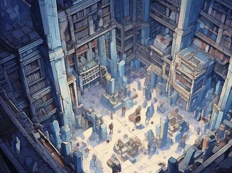 Fantasy and game-style dungeon interior, zindan, görmezden gelmek, yol, JPG