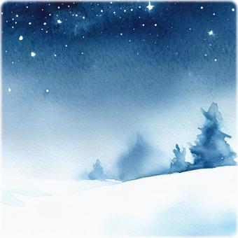 Illustration, blue, ice, winter, 