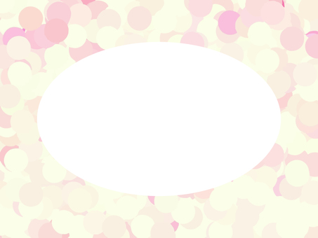 ピンクの幾何学模様の楕円形フレーム28 幾何学,フレーム,背景,枠,飾り枠,ピンク,黄色,幾何学模様,見出し,タイトルのイラスト素材