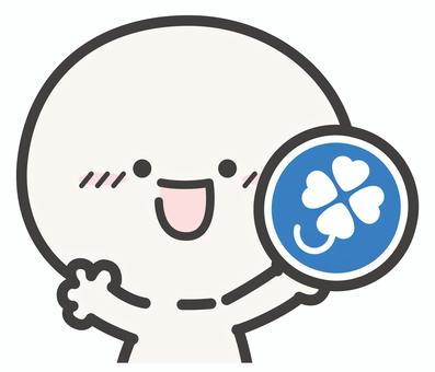 身体障害者マークとシンプル人物・棒人間 身体障害者マーク,身体障害者,障害者,マーク,棒人間,人物,シンプル,笑顔,車両ステッカー,車両のイラスト素材