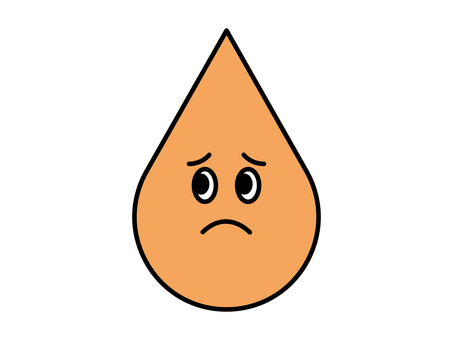 汚れた水 水,キャラクター,水滴,雨,汚い,泥,汚水,不健康,シンプル,かわいいのイラスト素材