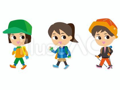 トレッキング女子3人