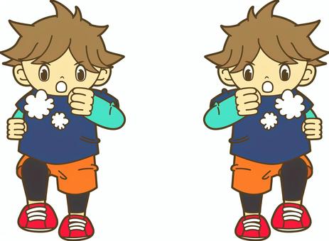 走る男性 男の子,可愛い,かわいい,ベクター,男性,ランニング,トレーニング,運動,ジョギング,走るのイラスト素材