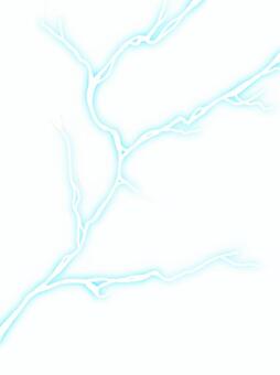 エフェクト・雷縦 エフェクト,雷,稲妻,青,縦のイラスト素材