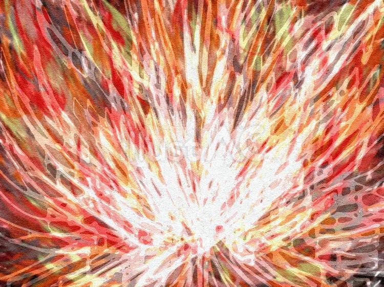 質感のある炎の爆発　エフェクト 炎,火,火炎のイラスト素材