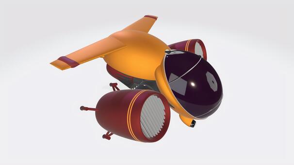 Illustration, airplane, vtol, jet, 