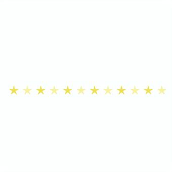 星のライン_黄 罫線,星,ライン,区切り,かわいい,シンプル,黄のイラスト素材