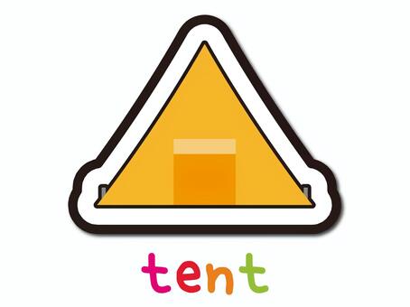 Illustration, tent, camp, simple, 