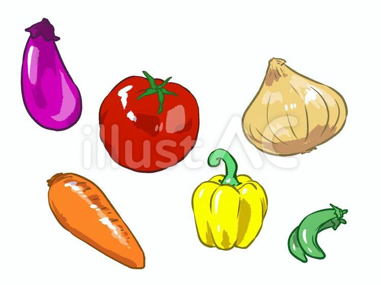 野菜いろいろ 野菜,食べ物,食品のイラスト素材