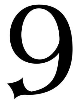 9 9,字,文字,アイコン,番号のイラスト素材