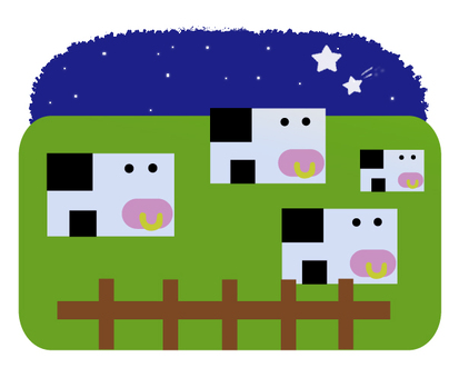 Night sky and cattle, JPG and PNG Night sky and cattle, , JPG and PNG