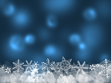 雪の結晶の壁紙 雪,結晶,雪の結晶,キラキラ,手描き,光,ぼかし,背景,冬,クリスマスのイラスト素材