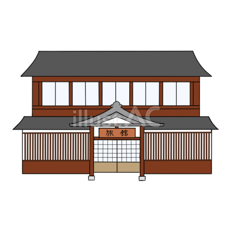 高級旅館のイメージ 旅館,高級,宿泊施設のイラスト素材