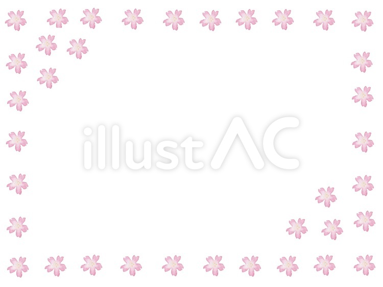 桜フレーム２ 桜,さくら,サクラのイラスト素材