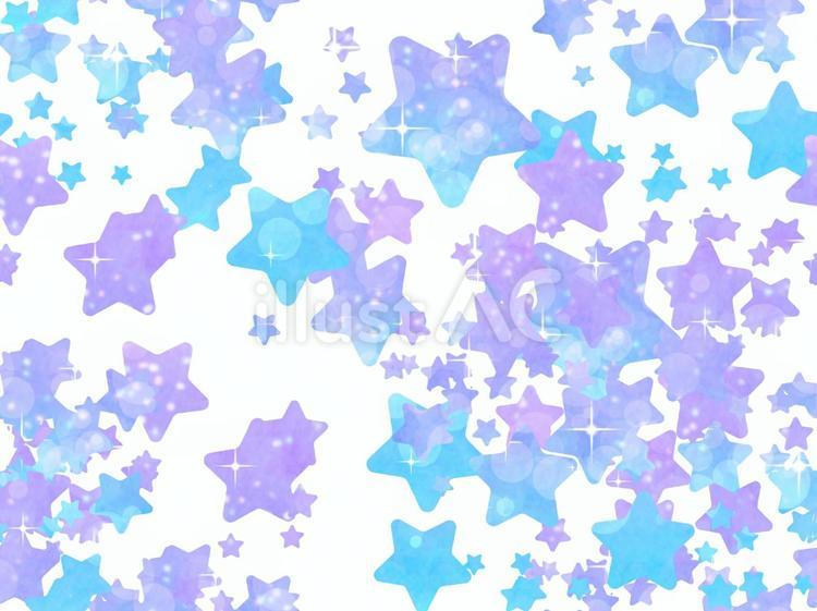 蒼い星の背景（シームレス） 星,青,シームレスのイラスト素材