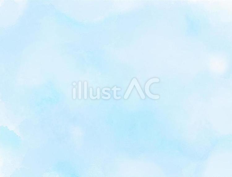 抽象的な水色の水彩背景　無料イラスト テクスチャ,水彩,夏のイラスト素材