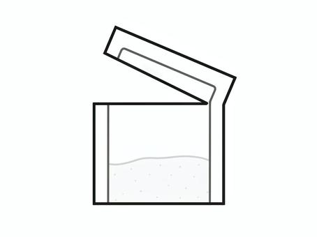 袋が開いた白い粉薬のイラスト 粉,薬,袋,開封,個包装のイラスト素材